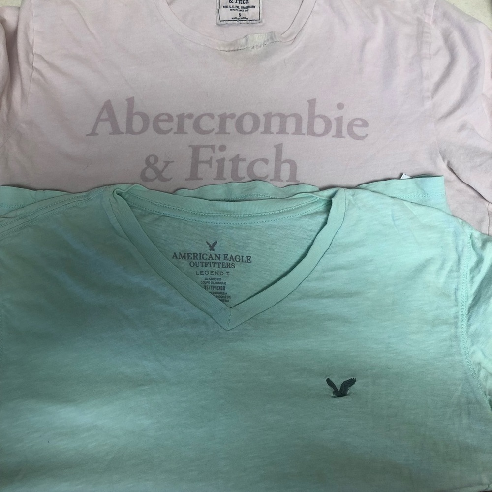 Boys pink (small) green (XS) shirts